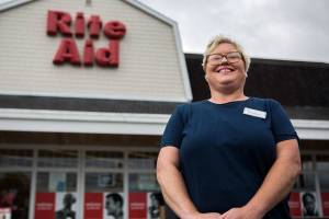 Michelle Mortrud has worked at the Mukilteo Rite Aid for 26 years and has raised thousands of dollars for Childrens Miracle Network. The charity supports Seattle Childrens Hospital, which she credits with saving her life twice as a child. (Olivia Vanni / The Herald)