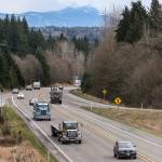 On U.S. 2 between Bickford Avenue near Snohomish and Monroe, crews completed a majority of the paving this year. Medians were installed between eastbound and westbound lanes along that same stretch. (Kevin Clark / Herald file)