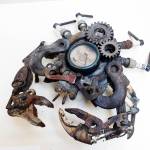 Mr. Krabs sculpture by Aidan Rayner. (Patricia Guthrie / South Whidbey Record)