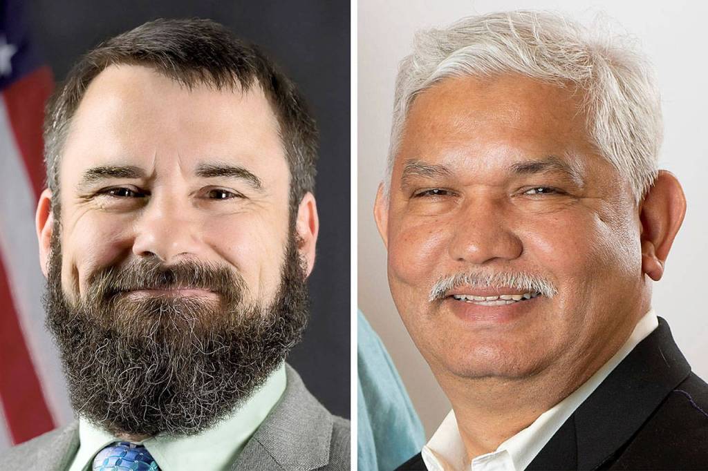 Christopher Maddux (left) and Riaz Khan