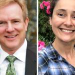 Joe Marine (left) and Kristina Melnichenko