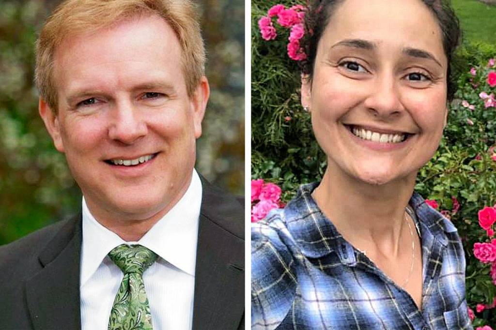 Joe Marine (left) and Kristina Melnichenko