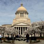The Capitol building in Olympia on March 29. (AP Photo/Rachel La Corte, file)