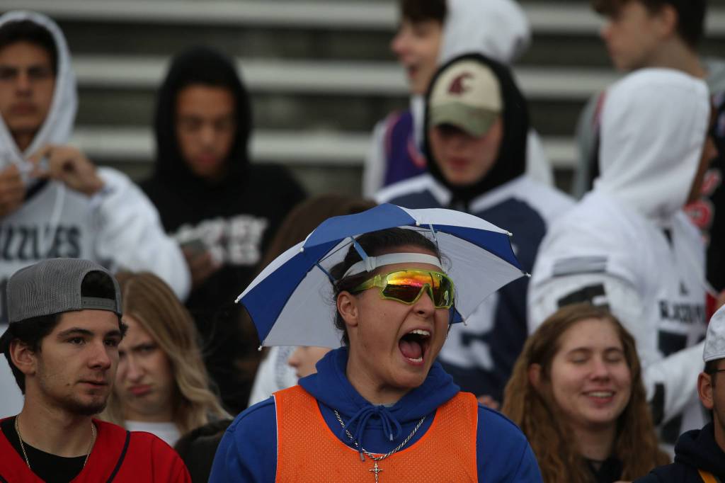 Glacier Peak took on Cascade in football at Everett Memorial Stadium on Friday, Oct. 4, 2019 in Everett, Wash. (Andy Bronson / The Herald)