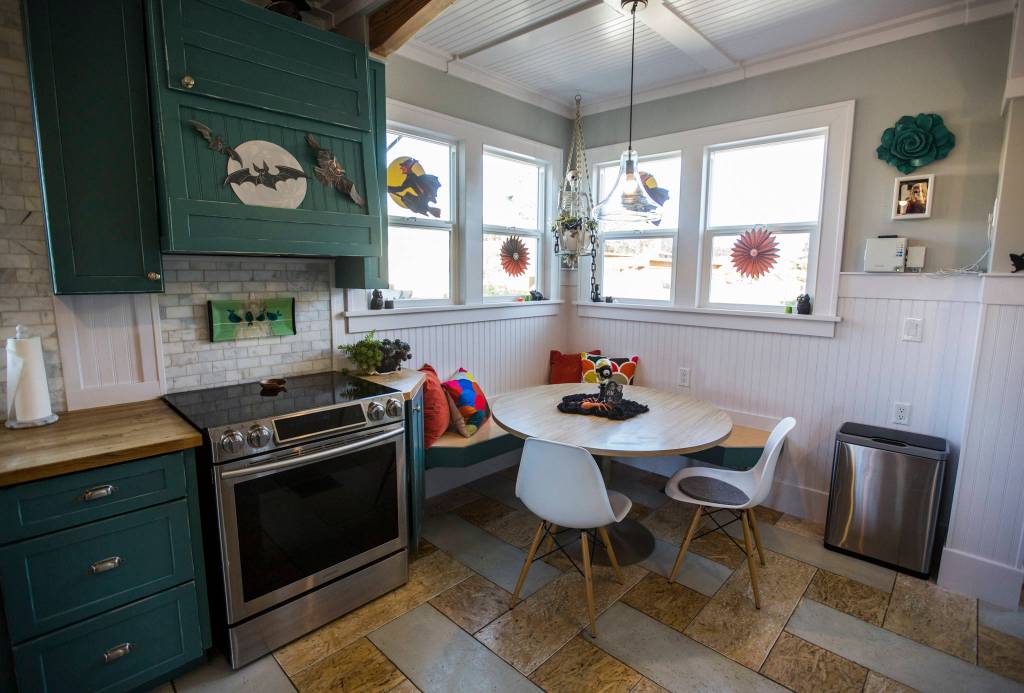 The kitchen has a breakfast nook. (Olivia Vanni / The Herald)