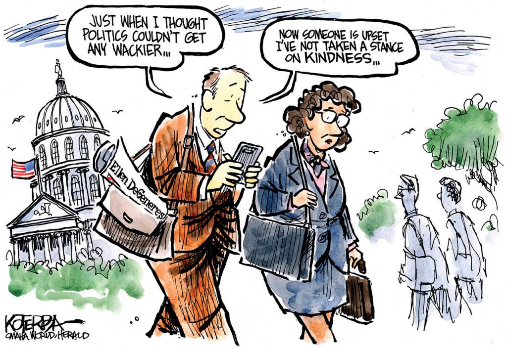 Editorial cartoons for Monday, Oct. 14