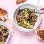 Dress up braised lima beans with prosciutto and chile de arbol. (Mariah Tauger/Los Angeles Times)