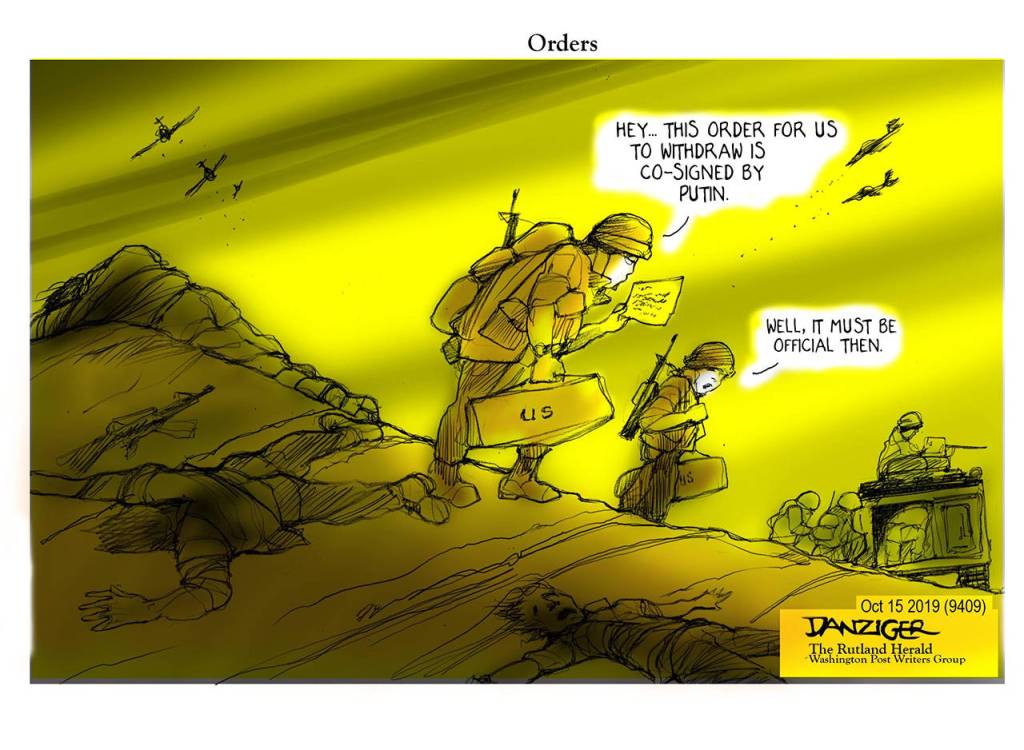 Editorial cartoons for Wednesday, Oct. 16