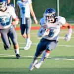 Senior running back Hussain Al-Mayyahi and his Meadowdale teammates play Shorecrest at 8 p.m. Friday at Edmonds Stadium. (Katie Webber / The Herald)