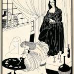 Mac Harshbergers illustration of Mona Lisa for Holland Robinsons songs Loose Lyrics of Lovely Ladies from 1927.