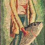 Be sure to see Fisherman No. 1 a linoleum mosaic by Malcolm Roberts, which is on loan to Cascadia from the Smithsonian.