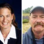 Stephanie Wright (left) and Willie Russell