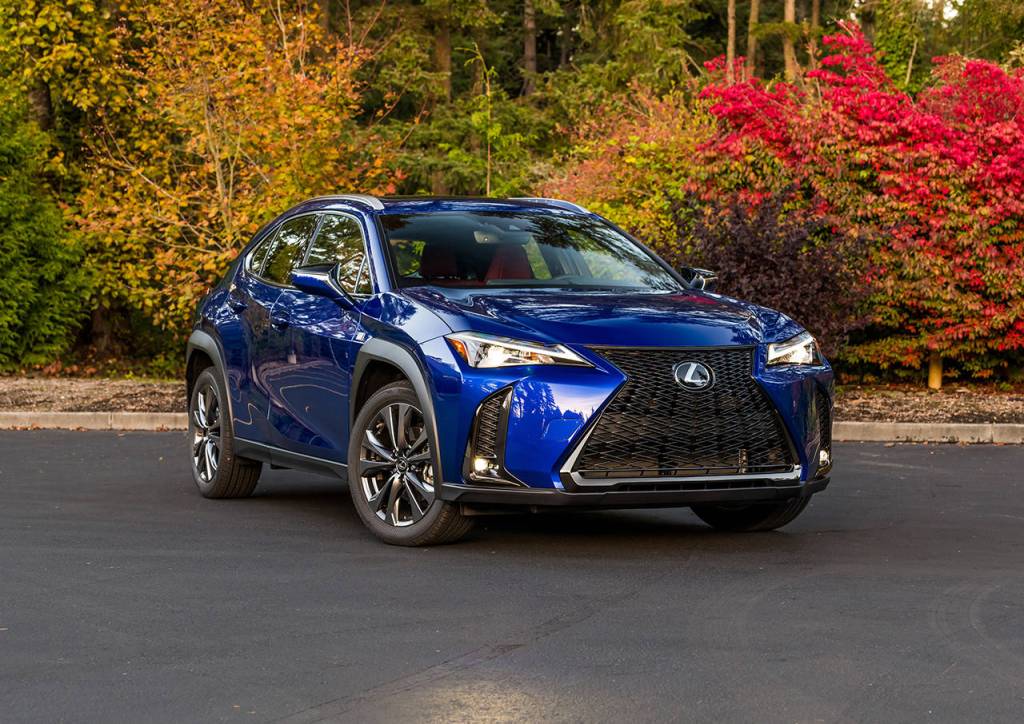The 2019 Lexus UX compact luxury SUV is available in two versions: the gasoline-powered UX 200 and the hybrid UX 250h. (Manufacturer photo)