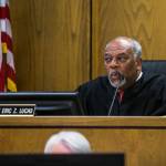 Judge Eric Lucas reads his verdict to the court at the Snohomish County Courthouse on Oct. 29, 2019 in Everett, Wash. (Olivia Vanni / The Herald)