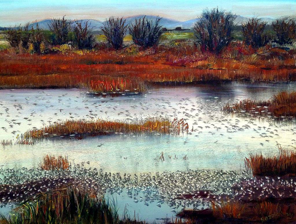 Davis Slough, by Chaim Bezalel, one of the participating artists in weekends fall arts sale.