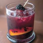 Whidbey Island Distillerys Blackberry Bunker Old Fashioned is made with Whidbey Island Distillery Bunker Rye Whiskey, Whidbey Island Blackberry Liqueur, Angostura Bitters and soda water. (Olivia Vanni / The Herald)