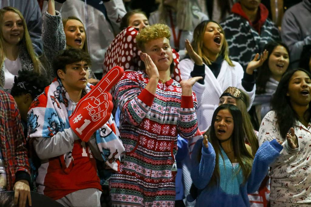 Marysville Pilchuck versus Snohomish in the Wesco 3A Championship Friday evening at Quil Ceda Stadium on November 1, 2019.(Kevin Clark / The Herald)