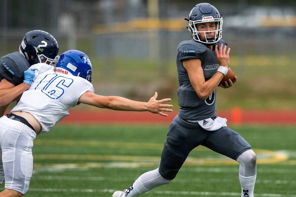Meadowdale will face perennial powerhouse Bellevue. (Olivia Vanni / The Herald)