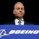 Boeing Chief Executive Dennis Muilenburg speaks during a news conference after the companys annual shareholders meeting April 29 at the Field Museum in Chicago. (AP Photo/Jim Young, Pool)
