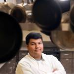 Senior Jorge Ortiz in the Chefs room at Lynnwood High School on Friday, Nov. 8, 2019 in Lynnwood, Wash. (Andy Bronson / The Herald)