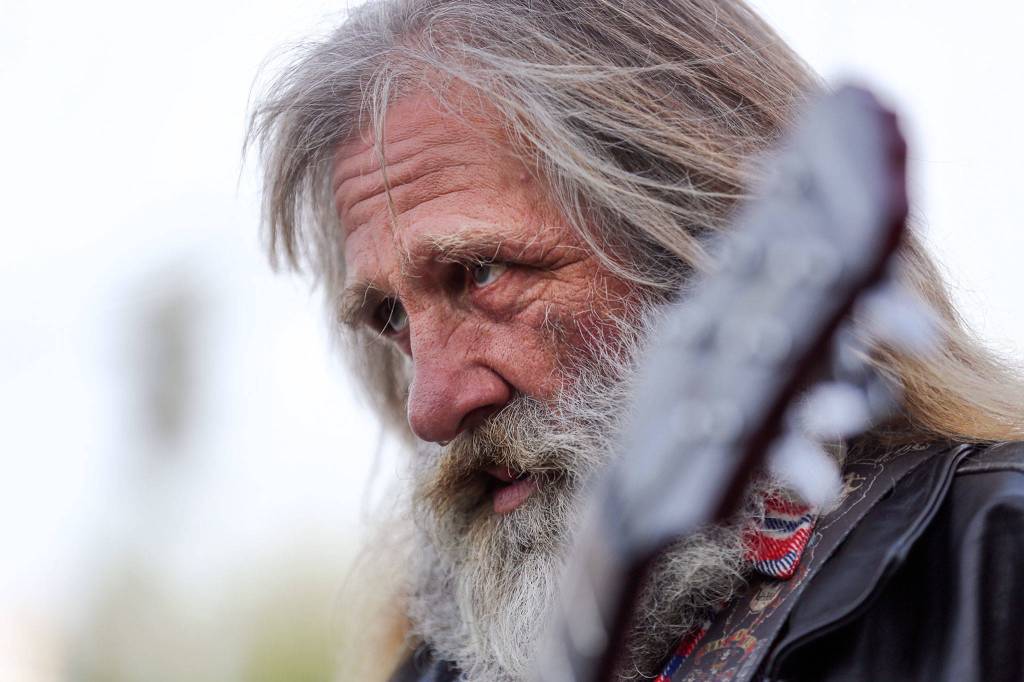 Its nice not waking up freezing your butt off. Ive got a bed, heat, a stove, Jim Morris said. (Kevin Clark / The Herald)