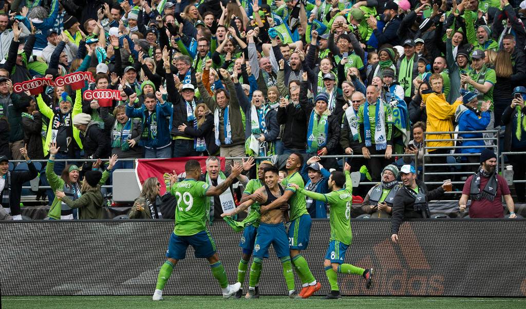 The Seattle Sounders beat Toronto FC 3-1 to win the MLS Cup at CentturyLink Field on Sunday, Nov. 10, 2019 in Seattle, Wash. (Andy Bronson / The Herald)