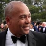 In this 2017 photo, former Massachusetts Gov. Deval Patrick arrives at the John F. Kennedy Presidential Library and Museum in Boston for the 2017 Profile in Courage award ceremony. (AP Photo/Steven Senne, File)