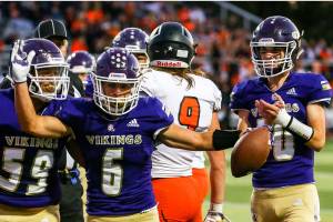 Lake Stevens was the runaway choice as the Snohomish County team most likely to win a high school football state championship. (Kevin Clark / The Herald)