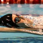 Snohomishs Kendall Bensen competes in the 100 yard backstroke finishing sixth Saturday evening during the 3A Girls Swim & Dive Championship at King County Aquatics Center in Federal Way on November 16, 2019. (Kevin Clark / The Herald)