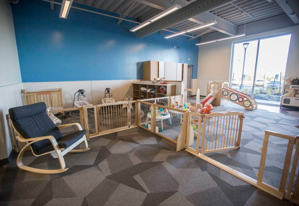 A childcare room at the new Everett YMCA (Olivia Vanni / The Herald)