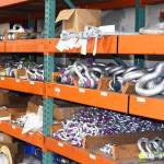 Shackles and rigging hardware sit ready for the next job in the manufacturing shop at Dunlap Industrial in Everett.