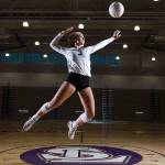 Lake Stevens junior outside hitter Samaya Morin is The Heralds Volleyball Player of the Year. (Andy Bronson / The Herald)