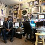 Femi Abebefe, a Cascade High alumnus, is the weekend sports anchor for Seattles KOMO 4 News. (Kevin Clark / The Herald)