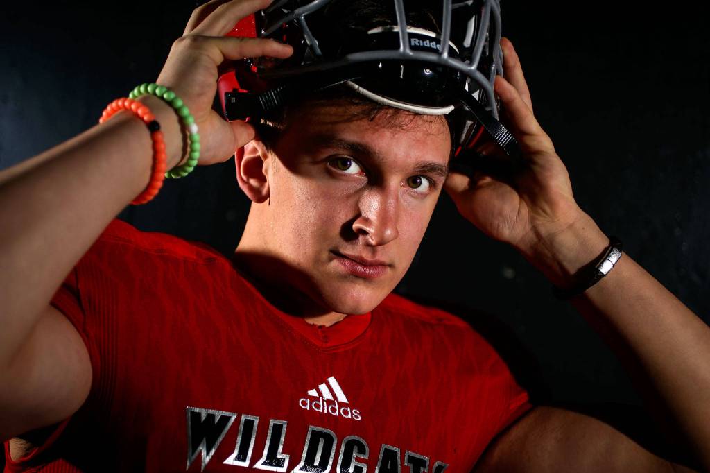 Archbishop Murphy junior Josh McCarron is The Heralds 2019 Defensive Player of the Year for prep football. (Kevin Clark / The Herald)