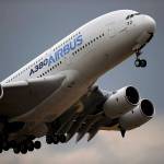 In this 2015 photo, an Airbus A380 takes off for its demonstration flight at the Paris Air Show in Le Bourget airport, north of Paris. (AP Photo/Francois Mori, File)