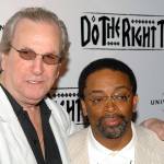 Director Spike Lee (right) and actor Danny Aiello attend a special 20th anniversary screening of Do the Right Thing, in New York, in 2009. Aiello, the blue-collar character actor whose long career playing tough guys, has died. He was 86. (AP Photo/Peter Kramer, File)