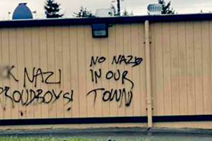 Lake Stevens bar vandalized as rumors of a hate group swirl