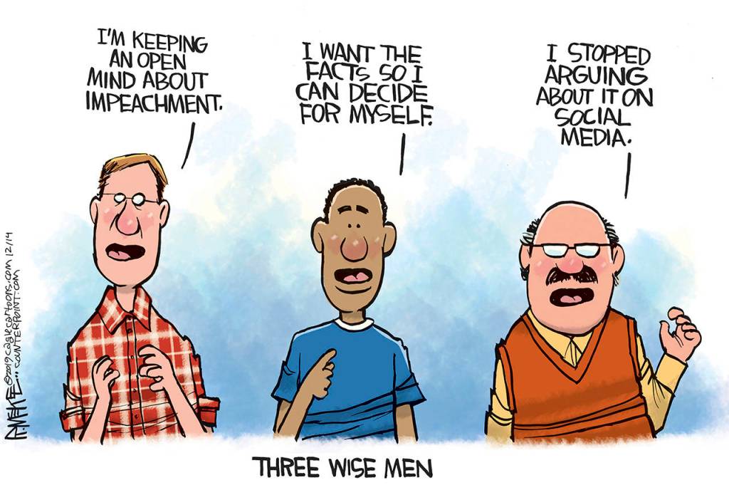 Editorial cartoons for Sunday, Dec. 15