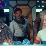 From left, Joonas Suotamo as Chewbacca, Oscar Isaac as Poe Dameron, Daisy Ridley as Rey and John Boyega as Finn in a scene from Star Wars: The Rise of Skywalker. (Disney/Lucasfilm Ltd.)