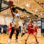 Meadwodale beat Snohomish 47-41 Tuesday evening at Meadowdale High School in Lynnwood. (Kevin Clark / The Herald)