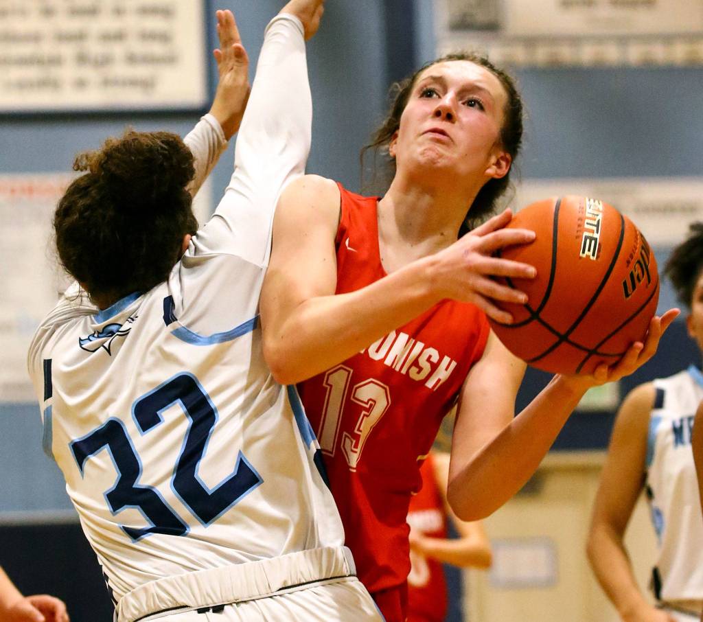 Meadwodale beat Snohomish 47-41 Tuesday evening at Meadowdale High School in Lynnwood. (Kevin Clark / The Herald)