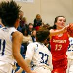Meadwodale beat Snohomish 47-41 Tuesday evening at Meadowdale High School in Lynnwood. (Kevin Clark / The Herald)