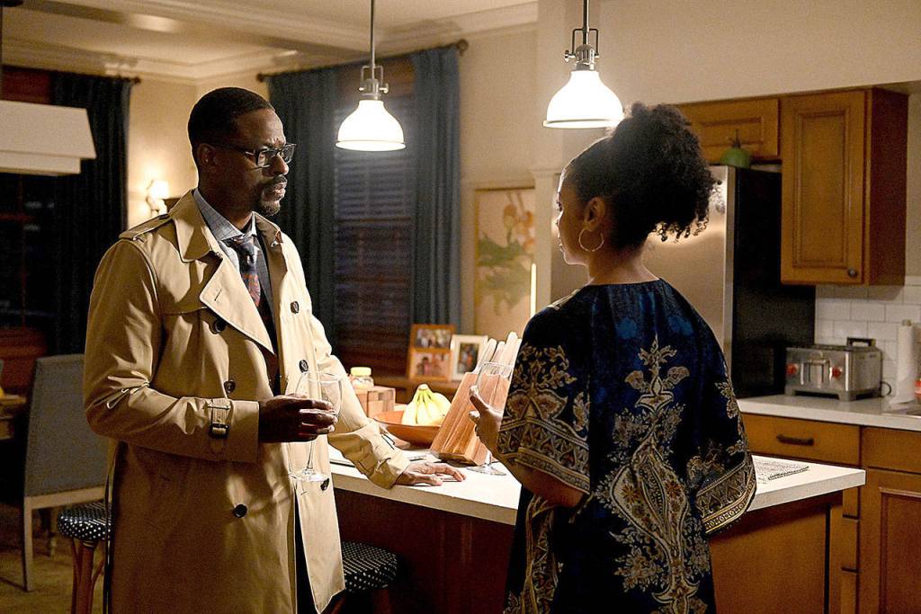 Sterling K. Brown as Randall, left, and Susan Kelechi Watson as Beth in This Is Us. Its one of the best network shows of the decade. (Mitchell Haddad/NBC)