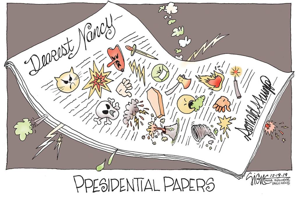 Editorial cartoons for Friday, Dec. 20
