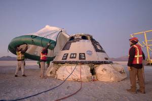 Boeing capsule returns to Earth after aborted space mission