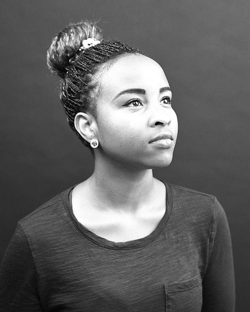 Edmonds Community College student Peris Nganda, from Kenya, is one of 22 international students featured in Michael Wewers Origin/Identity/Belonging show. (Michael Wewer)