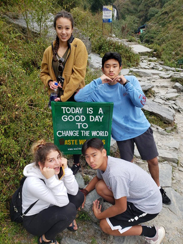 Kaylee Meyers, top left, with other Compassion Scholars on the Washington delegation to India to learn from the Tibetan community in exile about compassion. (Submitted photo)