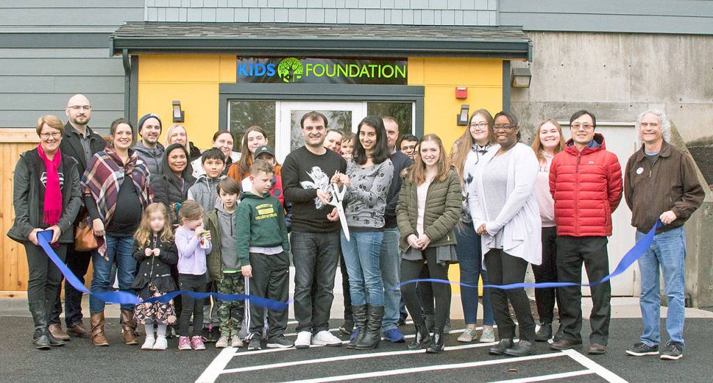 Kids Foundation Academy celebrated opening a child care center in Edmonds on Jan. 18. (Courtesy of the Edmonds Chamber of Commerce)