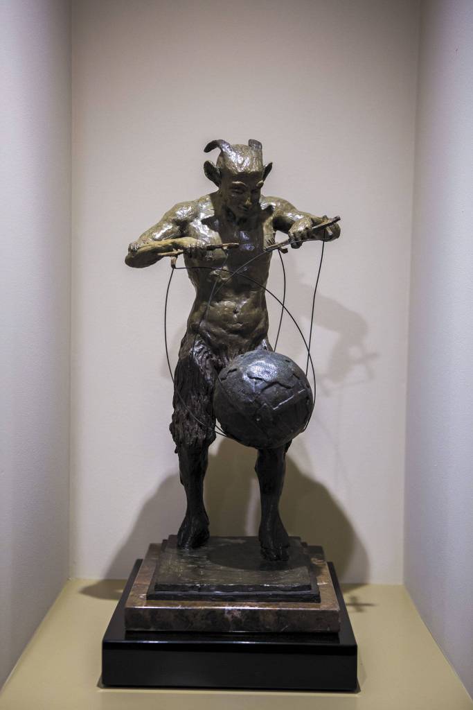 Judeth Davis mostly works in clay but also creates in bronze. (Olivia Vanni / The Herald)