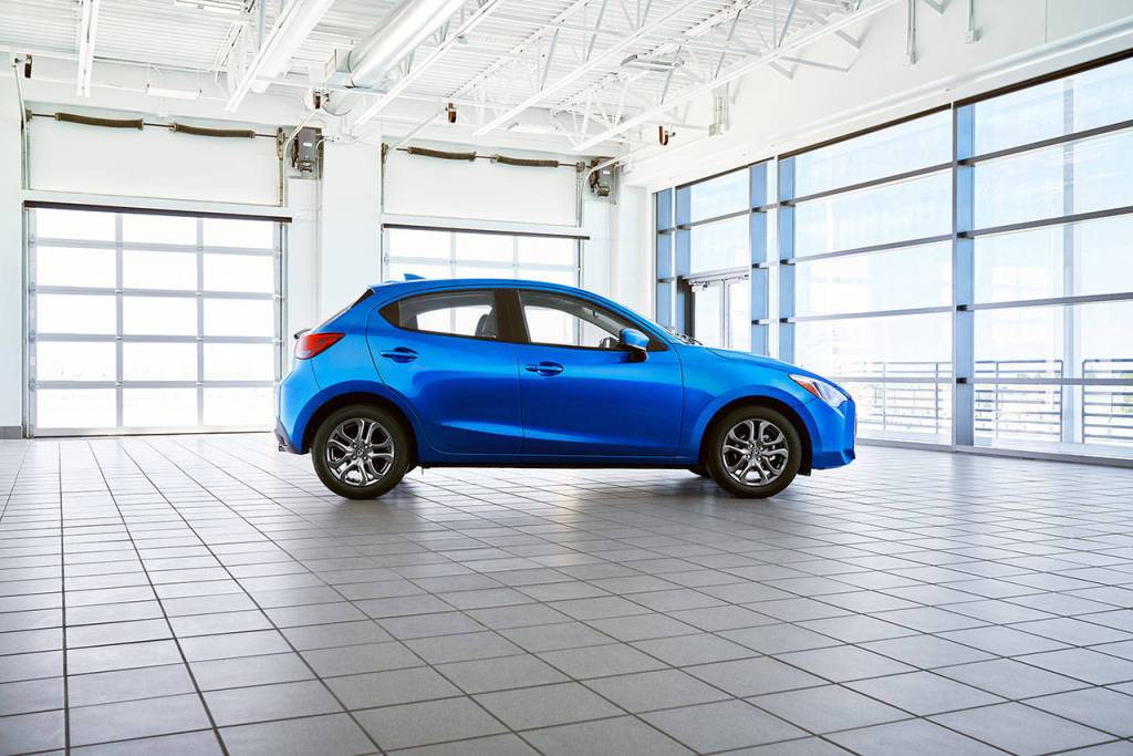 The 2020 Toyota Yaris Hatchback is available in two mono-spec trim levels: LE and XLE. (Manufacturer photo)
